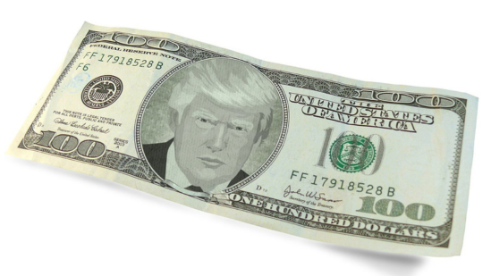 Trump Dollar (Photo credits Mediamodifier)